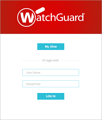 Screenshot of Web authentication